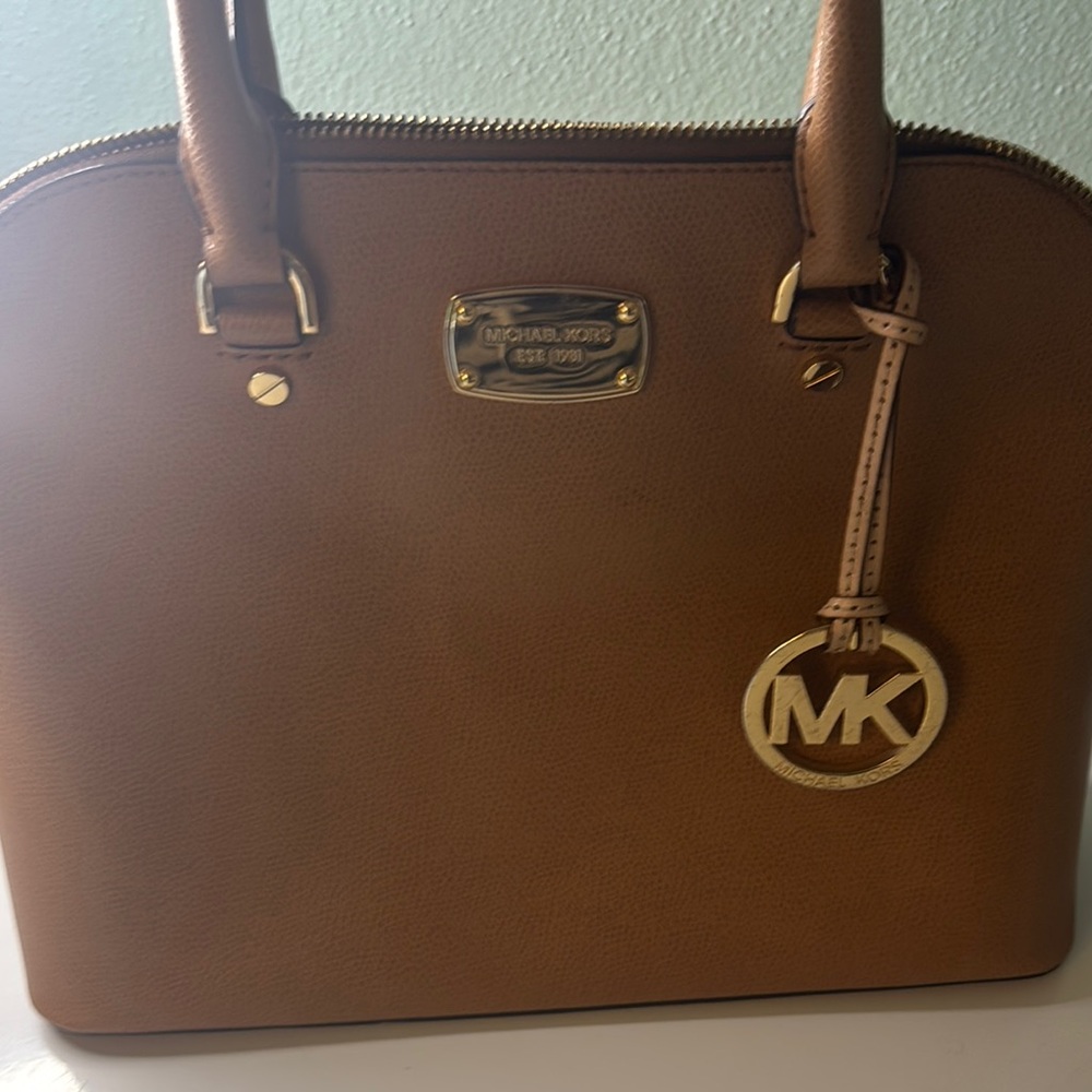 Michael Kors Tan Leather Tote Bag